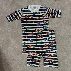Hanna Andersson Kids Race Car Pajama Set
